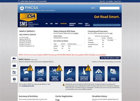 fmcsa csa login.